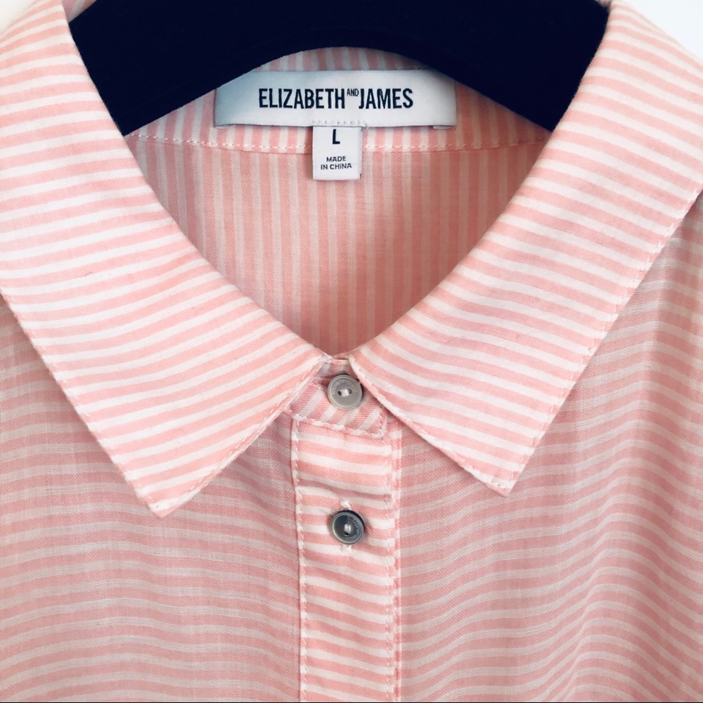 Elizabeth and James Carine Striped Cotton Blouse - Picture 2 of 6